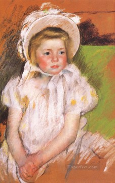 メアリー・カサット Painting - 白いボンネットをかぶったシモーネの母親たち メアリー・カサット